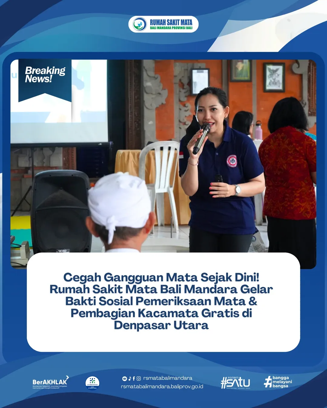 Cegah Gangguan Mata Sejak Dini! Rumah Sakit Mata Bali Mandara Gelar Bakti Sosial Pemeriksaan Mata & Pembagian Kacamata Gratis di Denpasar Utara